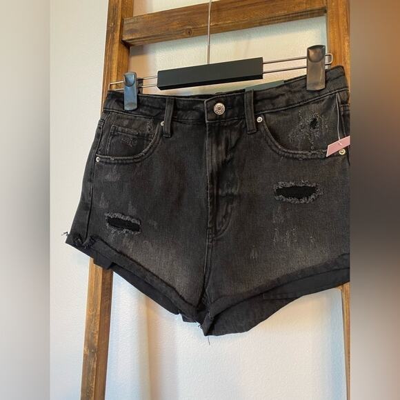 𝅺Wild‎ Fable Highest Rise Cheeky Shorts Rockabilly 90's Distressed Festival 6 - Picture 8 of 10